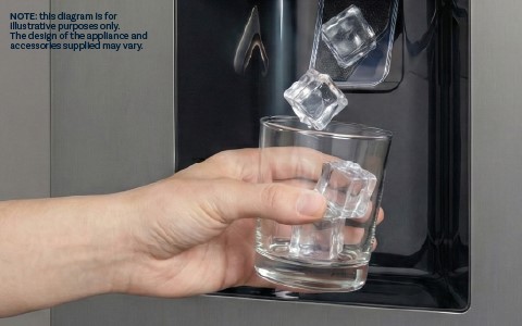 Non-Plumbed Ice And Water Dispenser